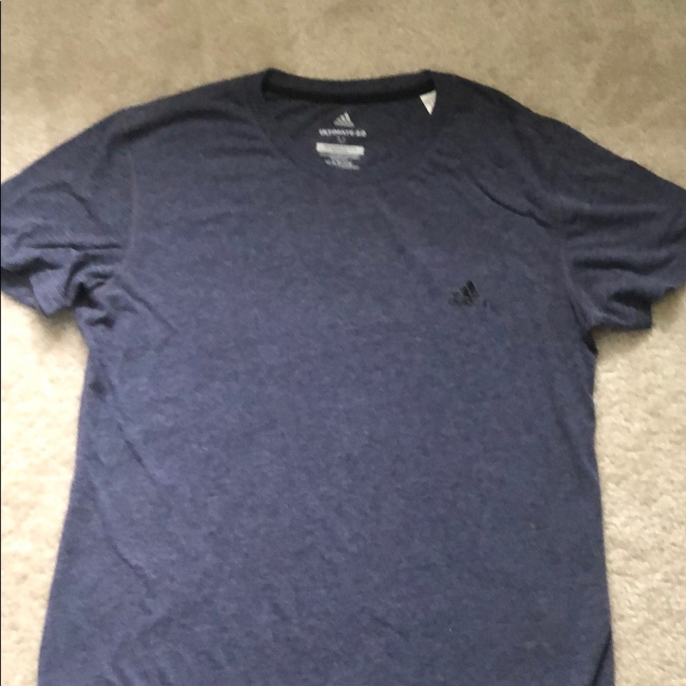 Heather blue adidas Tee